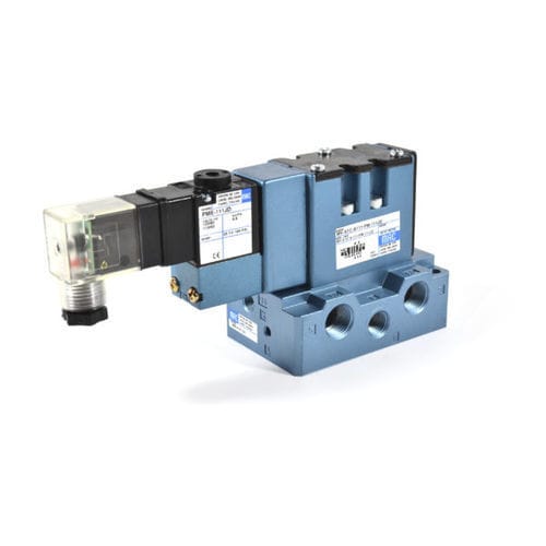 阀式气动分配器 - ISO01 series - MAC Valves - 螺线管驱动 / 直动式 / 2位5通