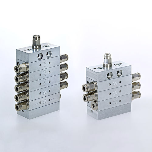 润滑剂累进式分配器 - LAT-PRV series - GRUETZNER GmbH - 模块化