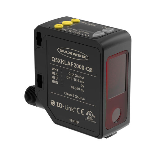激光测距传感器 - Q5X series - BANNER ENGINEERING CORP. - 4-20 mA / 0-10V / 数字