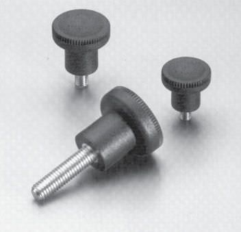 螺纹按钮 - 3449 series - Jergens, Inc./杰根斯 - 滚花 / 圆形 / 塑料
