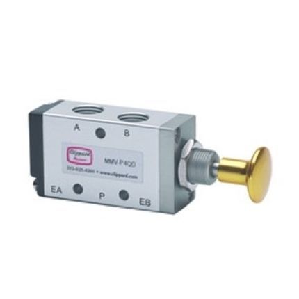 按钮式开关气动分配器 - MMV-P - Clippard - 线轴 / 3 通型