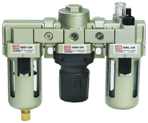 过滤器调节润滑器 / 空气 - MMFRL-3Q - Clippard/克力帕 - 压缩空气式 / 聚碳酸酯 / 铝铸铁