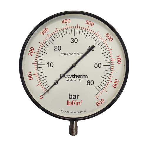 表盘压力计 - SPGB - British Rototherm Co. Ltd - 螺纹 / NPT 1/2 / 不锈钢