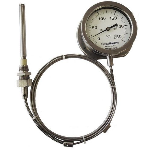 气体膨胀毛细管温度计 - NC2 - British Rototherm Co. Ltd - 模拟 / 表盘 / 固定式