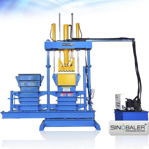纺织品打包压缩机 - SVBT2-L2C-400 - SINOSPECT INDUSTRIAL CO.,LTD - 垂直 / 顶部装载 / 高密度