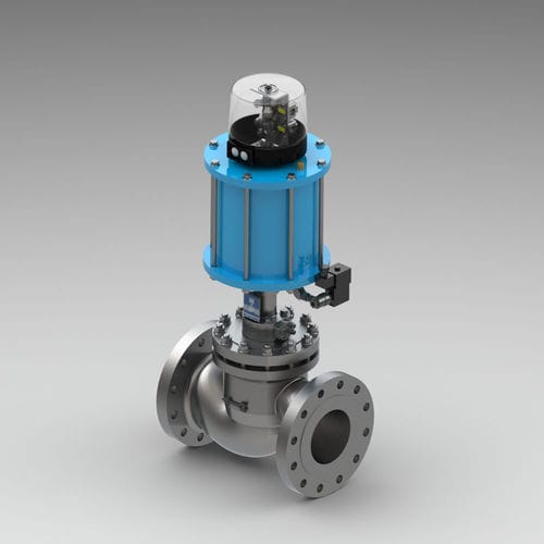 塞栓阀门 - KVH-HT - Kühme Armaturen GmbH - 气动 / 制动 / 用于气体