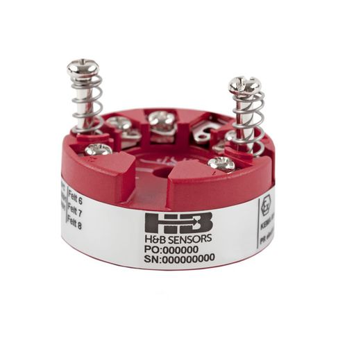 探头安装温度变送器 - 5333D - H&b Sensors - RTD / 电流输出 / NAMUR