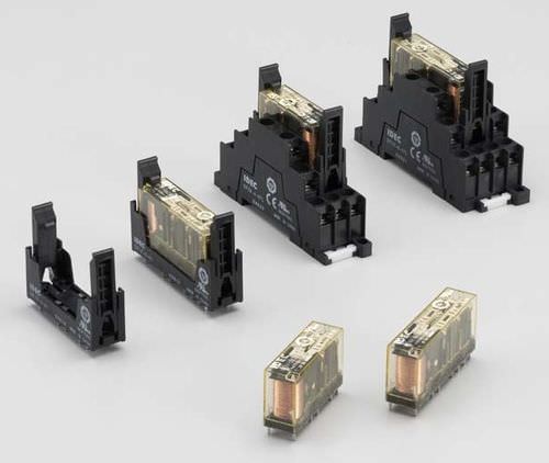 直流机电式继电器 - RF1V series - IDEC - DIN导轨 / 导向接头