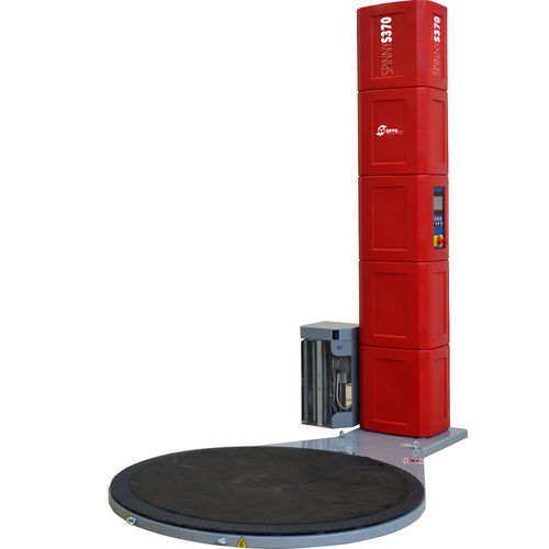 旋转托盘式缠绕机 - Spinny S370 Datalogger 2 - EFFE3TI Packaging Technologies - 立式 / 半自动 / 用于铲车