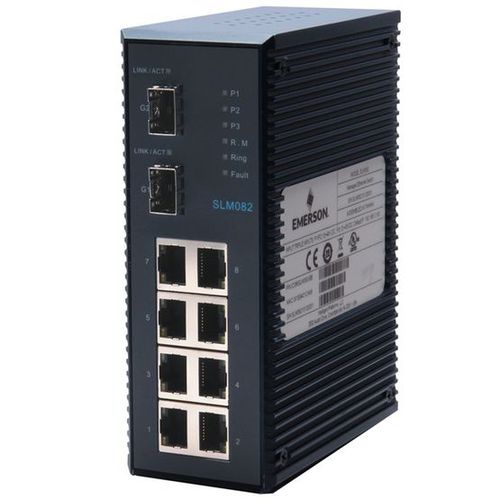 管理型以太网交换机 - IC086SLM082 - Emerson - 10 端口式 / 冗余 / RJ45