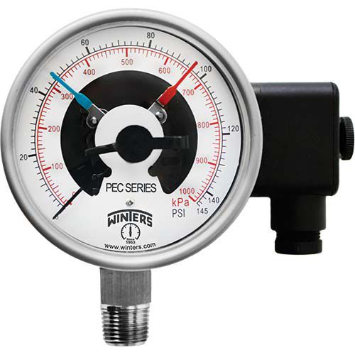 差动压力计 - PEC PREMIUM - WINTERS INSTRUMENTS - 表盘 / 螺纹 / NPT 1/2