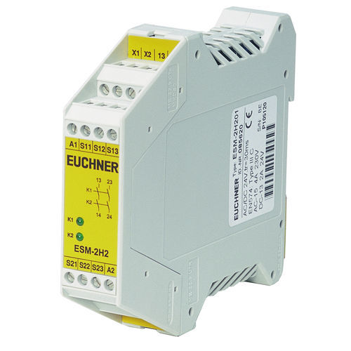 紧急制动安全监控继电器 - ESM-2H201 - EUCHNER GmbH + Co. KG - 用于双手操控 / DIN导轨 / 直流