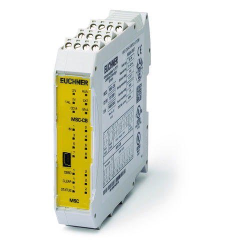 PLe安全监控继电器 - MSC-CB-AC-FI8FO2-121289 - EUCHNER GmbH + Co. KG - DIN导轨 / 双通道 / 紧凑型