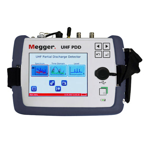 局部放电测量表 - UHF PD - MEGGER - 无线电频率 / 便携式 / 带显示器