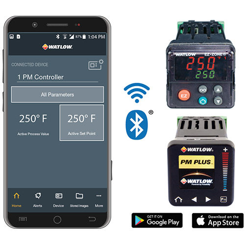 控制移动应用 - EZ-LINK® - Watlow Electric Manufacturing Company - 温度控制 / 报警 / Android 安卓