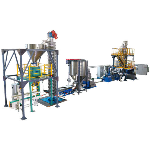 水冷式管道挤出生产线 - Jwell Extrusion Machinery Co., Ltd., Shanghai - 双螺杆 / 风冷 / 复合材料