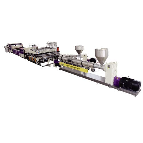 3层管道挤出生产线 - JWS130(80)-1320 - Jwell Extrusion Machinery Co., Ltd., Shanghai - 板材 / 用于PP