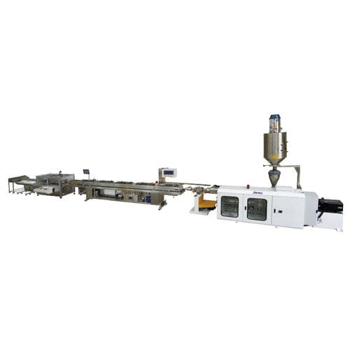 水冷式管道挤出生产线 - JWS-P series - Jwell Extrusion Machinery Co., Ltd., Shanghai - 单层 / 带触摸屏 / 双输出