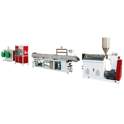 水冷式管道挤出生产线 - JWS - Jwell Extrusion Machinery Co., Ltd., Shanghai - PLC控制 / 带触摸屏 / 双输出