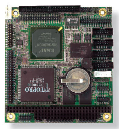 PC/104CPU模块 - Vortex86SX x86 Embedded SoC, 300 MHz, 128 MB | Em104-i423 - ARBOR Technology Corp. - x86 / 嵌入式