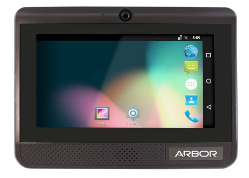 液晶工业平板电脑 - IOT-500  - ARBOR Technology Corp. - 5" / RISC / 1366 x 768