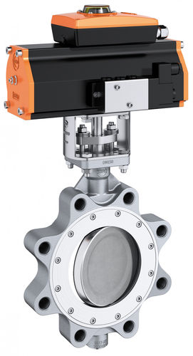 蝶阀 - HP 114 - EBRO ARMATUREN Gebr. Bröer GmbH - 气动操控式 / 吊耳 / 双偏心