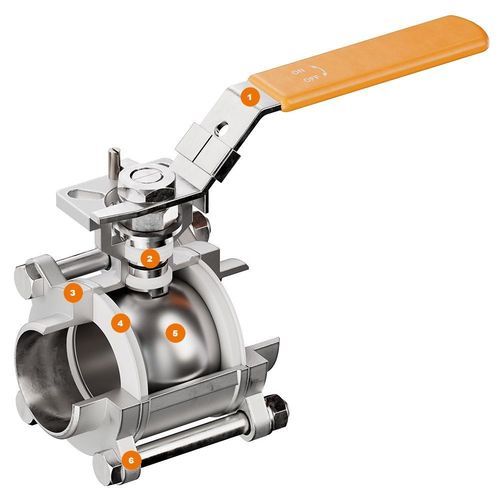 滚珠阀门 - V-3MH - EBRO ARMATUREN Gebr. Bröer GmbH - 手动 / 用于水 / 用于气体