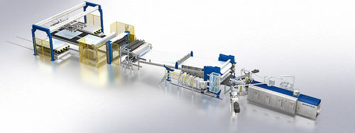 多层管道挤出生产线 - Breyer GmbH Maschinenfabrik/布莱尔 - 用于热成型 / 片材 / 用于PP
