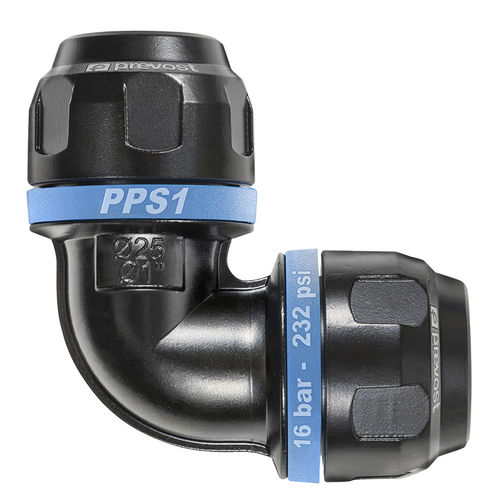铝框架管道系统弯头 - PPS1 - 9C - Prevost/佩釜 - 用于气动运输 / 90°