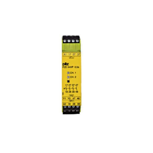面板安装安全监控继电器 - PZE X4VP - PILZ - 插入式 / 单管道 / 24Vdc