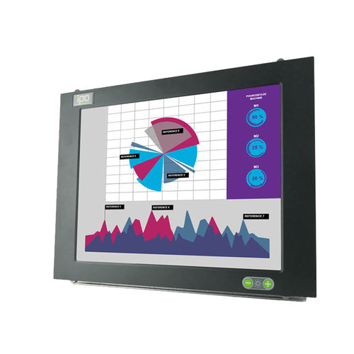 TFT显示器 - ITAS 17F - IPO Technologie - 电阻式触摸屏 / LED式 / 工业