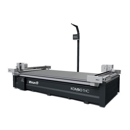 旋转刀切割机 - KOMBO TH Series - Elitron IPM S.r.l. - 用于PVC / 用于纺织品 / 纸板箱