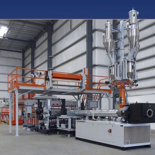 多层管道挤出生产线 - esde Maschinentechnik GmbH - 单层 / 用于热成型 / 带触摸屏