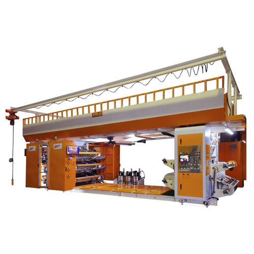 在线柔性版印刷机 - HP-FG-SP-200 SERIES (6 COLORS) - HYPLAS Machinery Co., Ltd - 8色 / 标签 / 用于包装