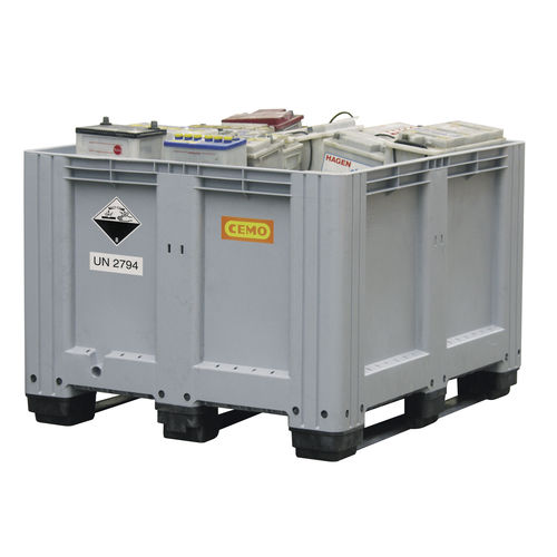 聚乙烯货盘箱 - 8 series - CEMO - 存储 / 运输 / 用于废电池