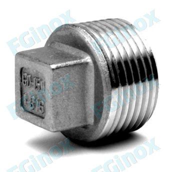 方形头塞子 - BC15G - FG INOX - 圆形 / 螺纹 / 公端