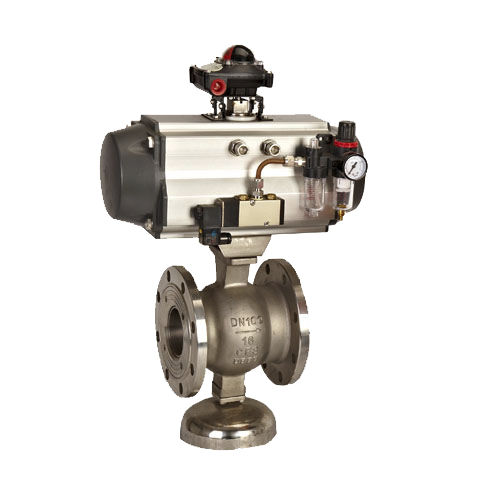 球形阀 - Q641F-16P/R , DNV, CE - Zhejiang Kangsaite Valve Co., Ltd. - 气动操控式 / 法兰 / 带执行器