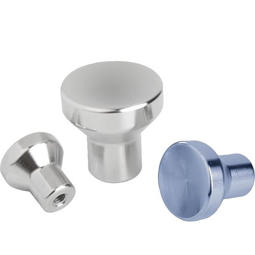 螺纹按钮 - 06240 - norelem - Éléments standard mécaniques - 蘑菇 / 不锈钢 / 钢