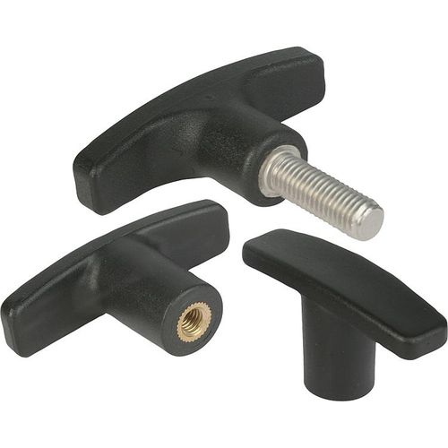 热塑性塑料把手 - 06649 - norelem - Éléments standard mécaniques - T形 / 固定式