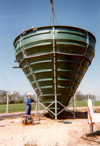 滗析贮液罐 - Conical Settlement Tank - WPL Ltd - Sewage Treatment & Wastewater Solutions - 废水 / 金属 / 立式