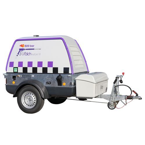 热水高压清洗机 - trail jet 15 500-15-95-d - falch gmbh - 柴油机 / 移动式 / 挂车式