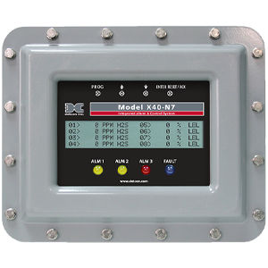 气体检测控制中心 / 多通路 - X40 - Teledyne Gas And Flame Detection - LCD 显示屏 / 可编程