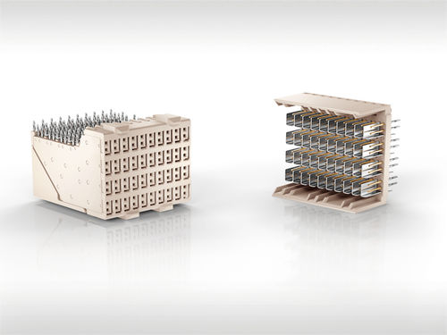 数据连接器 - ERmet ZD - ERNI Electronics - 板对板 / 底板 / 长方形