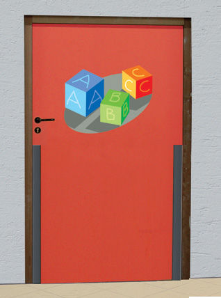 矩形弹性材料用于门