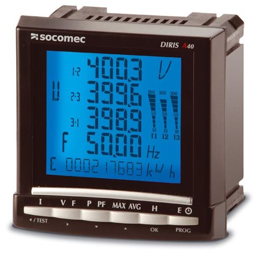 电测量仪器 - DIRIS A40/A41 series - SOCOMEC/法国索克曼 - 数字 / 多功能 / 面板安装