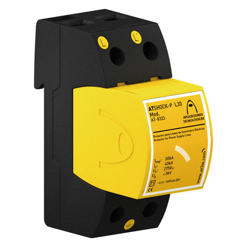 I型避雷器 - ATSHOCK-P N60 - Aplicaciones Tecnológicas, S.A. - 用于供电系统 / 单极 / DIN导轨