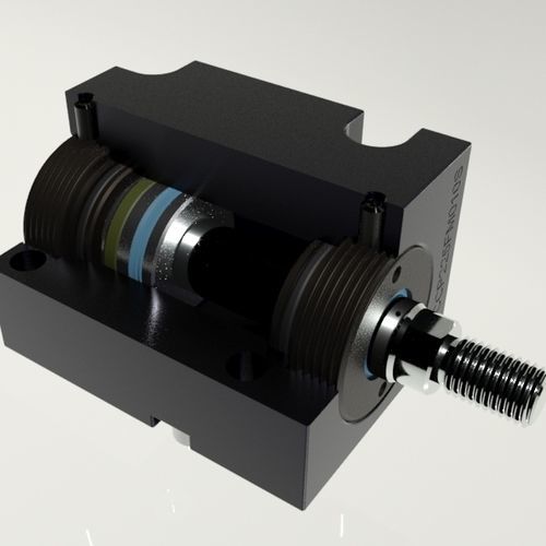 液压缸 - CCP - Tecnofluid Engineering SrL - 活塞 / 双杆式 / 双作用