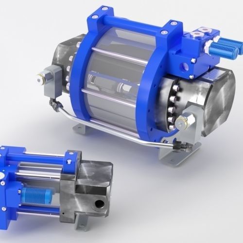 活塞液压泵 - HP - Tecnofluid Engineering SrL - 气动式 / 铝制 / 钢