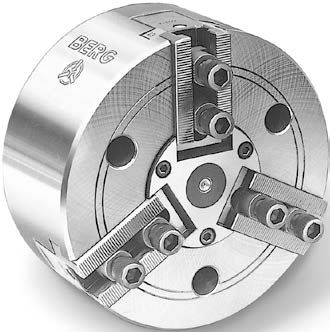 自动卡盘 - KV3 series - Berg & Co. GmbH Spanntechnik - 三爪 / 非中心通孔型 / 车床