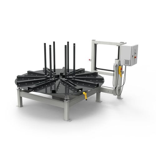 软管绕线机/退绕机 - INDUSTRIAL DECOILER - TECHMAFLEX - 用于电缆盘 / 半自动 / 电动